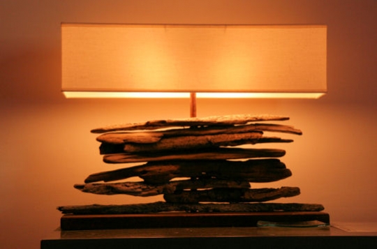 Lampe de bois