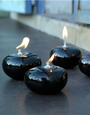 Lampe à huile "Pierres noires"