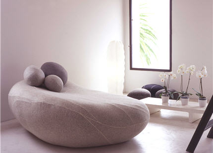 Collection Coussins Galets Livingstones, Smarin Design